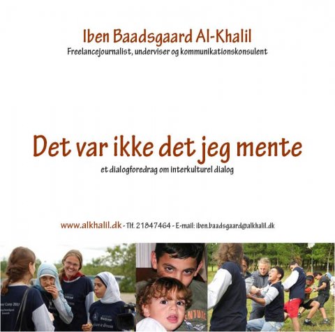 Interkulturel dialog - foredrag af Iben Baadsgaard Al-Khalil