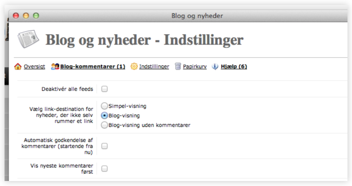 Funktioner - blog