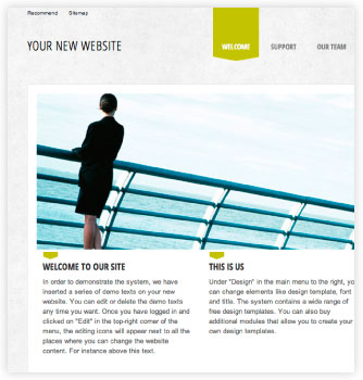 Opret en gratis hjemmeside