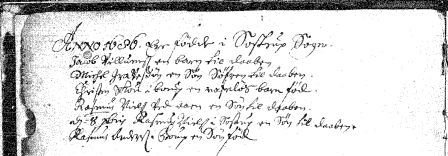 Fdte i Svostrup sogn 1686 