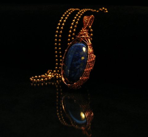 Halskæde m. -Lapis Lazuli-