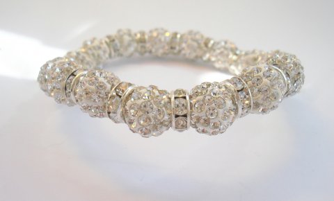 Armbnd m. Krystal Kugler