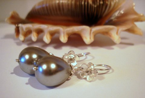 Slvreringe m. Cz og Seashell