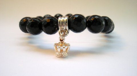 Armbnd m. Sort Onyx
