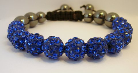 Krystal Armbnd -Sapphire-
