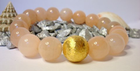 Armbnd m. Fersken Aventurin