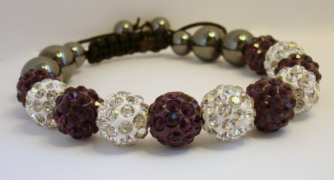 Krystal Armbnd -Bright Amethyst-