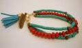 Armbnd m. Frynse og Fjer