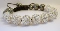 Krystal Armbnd - White -