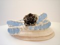 Lderarmbnd m. Bl Jade