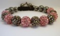 Krystal Armbnd  -Grey Rose-