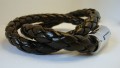 Bolo-Flettet Lderarmbnd m. Magnet Ls