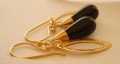 Guldreringe m. Sort Onyx Drbe