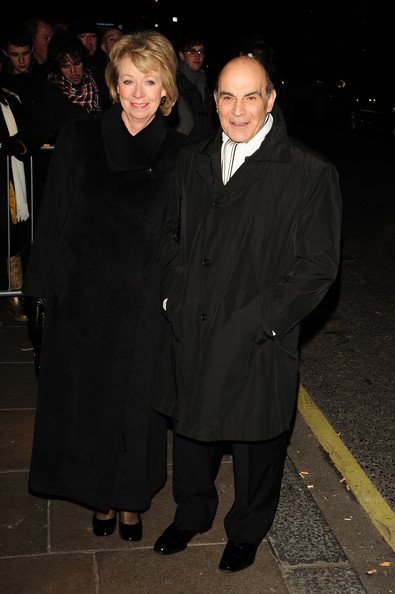 Sheila and David Suchet arriving for the Evening Standard Theatre Awards at the Savoy Hotel in London, Nov 28, 2010