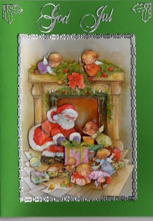 Julemand med gaver til b�rn