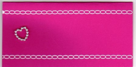 Bordkort med perlehjerte