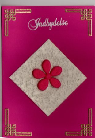 Indbydelse med blomst