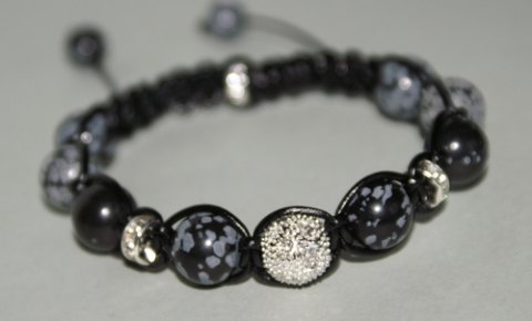 Obsidian snowflake