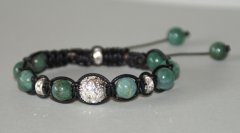 Afrikansk jade og swarovski-rondeller
