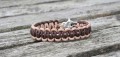 Armbnd tykt vendbart, mrkebrun/lysebrun
