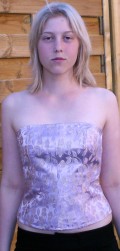 Syrenfarvet bustier