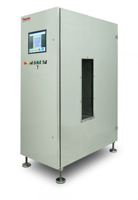 ThermoScientific POWERx - Suitable for inspection of short, upright glass containers. Patented dual-detection system design detects glass in glass bottles and jars.