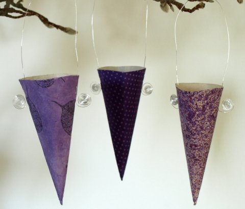 Kræmmerhus 3 ass lilla/Cones 3 ass lilac/Tüte 3 sort. Lila
