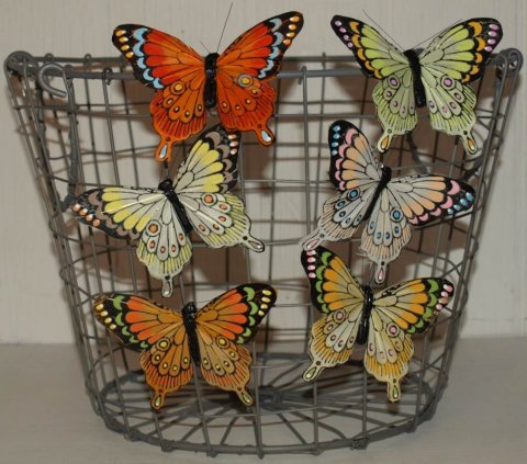 Butterfly on clip 10 cm