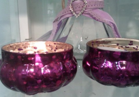 Votive, 3,5x5,5 cm, for t-light, lilac