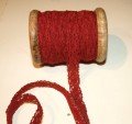 Laceribbon, dark red, wood spool, 15mmx10m