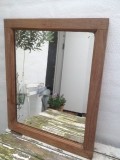 Bevelled mirror frame org. antique, 48,5x59 cm