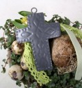 Cross in zinc 6x9 cm