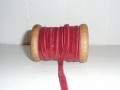 Velvet ribbon, dark red, woodspool, 5mmx25m