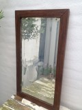 Bevelled mirror frame org. antique, 38,5x69 cm