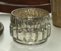 T-light holder, silver antique, 7x5 cm