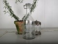 Bottle w. text, 27x10 cm