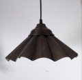 Metal lampe, greyblack H15x32cm
