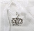 Crown with white chiffon ribbon