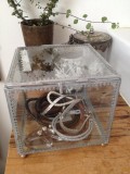 Glasbox, zinc, 17x17x15 cm
