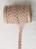 Lace ribbon, pudder, wood spool, 15mmx10m