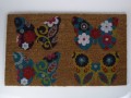 Doormat w. butterflies 45x75 cm