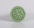 Knob Ceramics, round, green