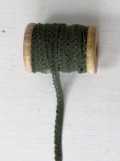 Laceribbon, olivegreen, 10mmx10m, wood spool