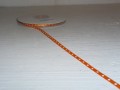 Ribbon with dots, orange 3mm