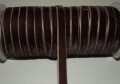 Velvet ribbon, dark brown, 10mm