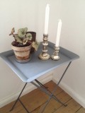 Table, zink, foldable, 41x30xH64cm