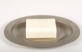 Oval plate, nickel antique, 8x13 cm