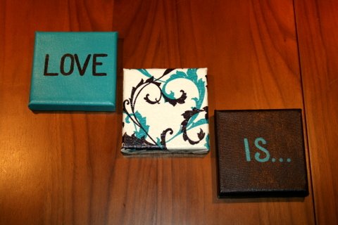 Love is (turquise)