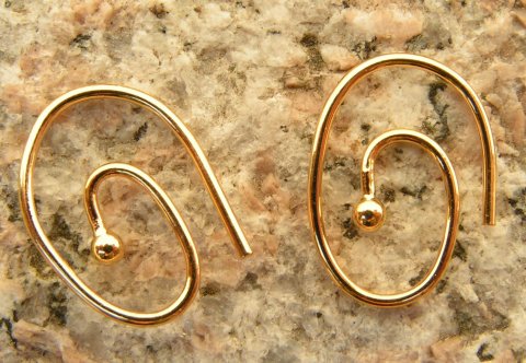 Guldbelagte  spiral creolere