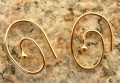 Guldbelagte  spiral creolere